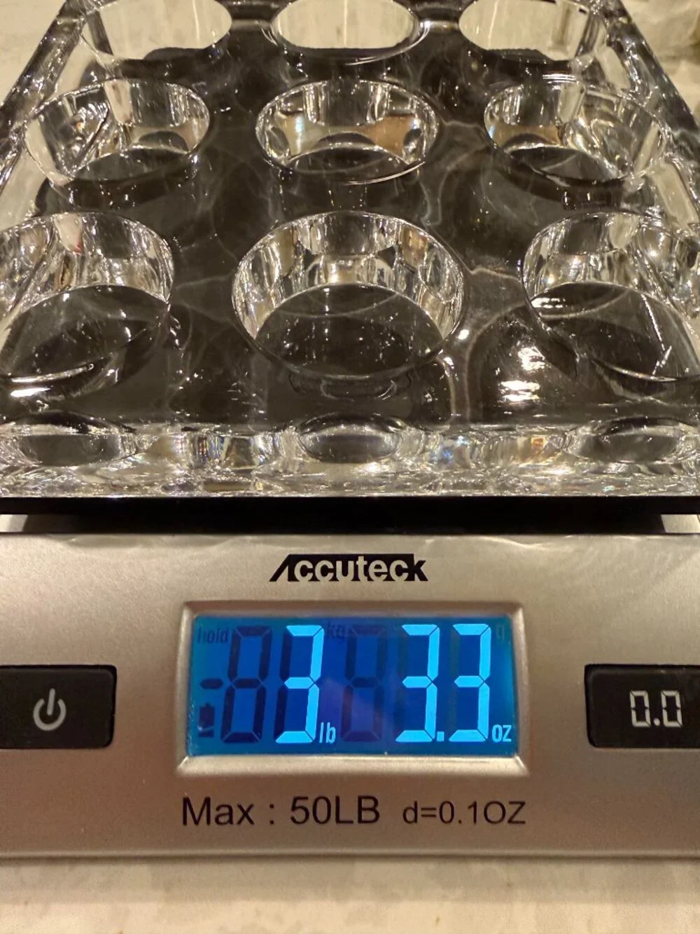 VTG Crate & Barrel Glass Tea Light Holder